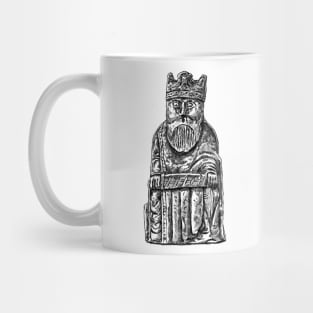 Majestic Monarch: The Lewis Chessmen King Design Mug